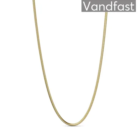 ANNEBRAUNER Snake Round Halskæde 60 cm guldbelagt — produktfoto
