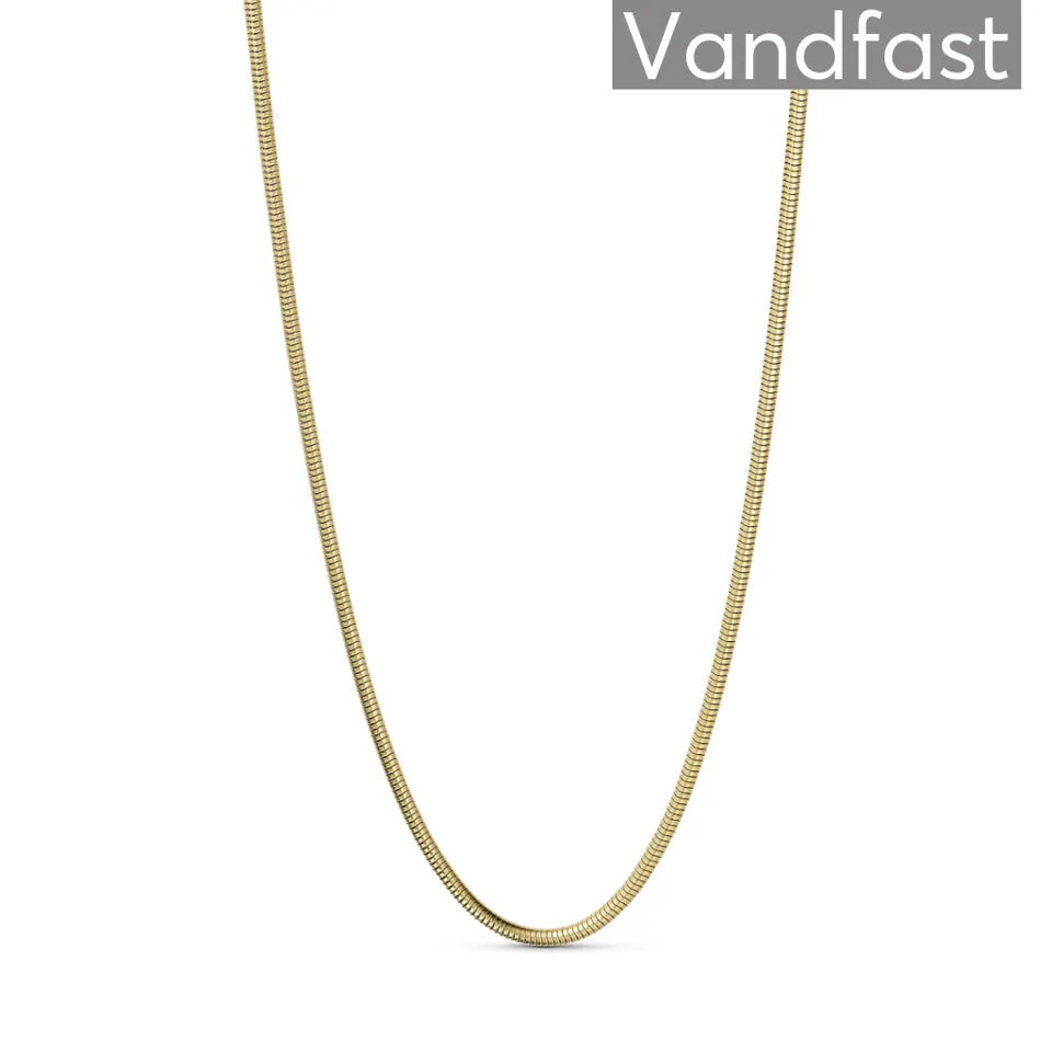 ANNEBRAUNER Snake Round Halskæde 60 cm guldbelagt — produktfoto