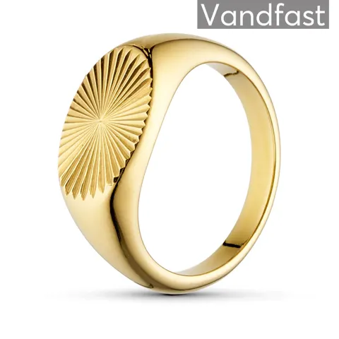 ANNEBRAUNER Oval Sun Ring 18K Guldbelagt — produktfoto