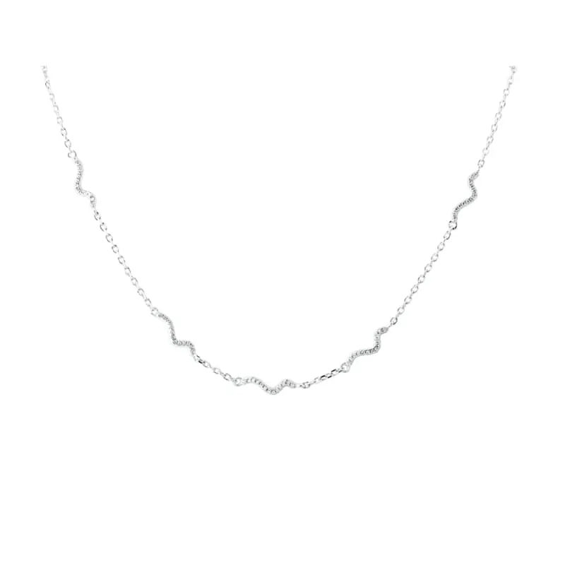CURVA NECKLACE | SILVER — produktfoto