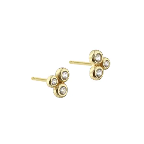 WHISPER DOT EARRING  | GOLDEN — produktfoto