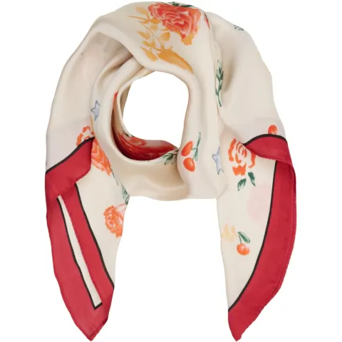 Marta du Chateau dame tørklæde MdcJuline FA-Scarf - Red31307-1 — produktfoto
