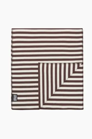 NPS Scarf Interlock - Brown/Ecru - Nørgaard på Strøget — produktfoto