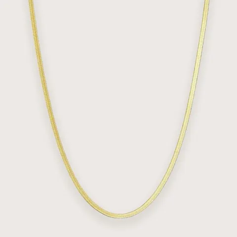 Zoé forgyldt snake chain-halskæde 2 mm - vandfast - Chant du Matin — produktfoto