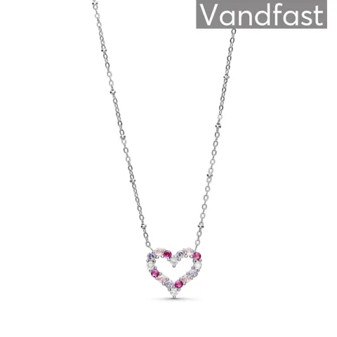 ANNEBRAUNER Big Heart Rose/Violet Halskæde — produktfoto