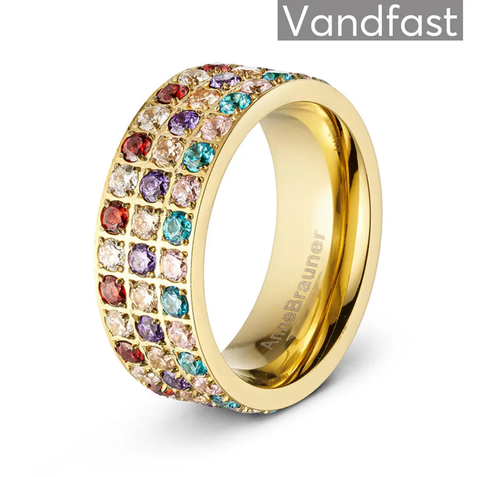 ANNEBRAUNER Alliance Multicolor Ring 18K Guldbelagt — produktfoto
