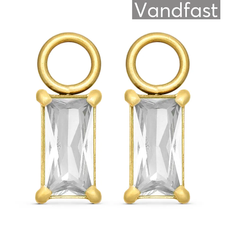 ANNEBRAUNER Empress Drops Clear 18K Guldbelagt — produktfoto