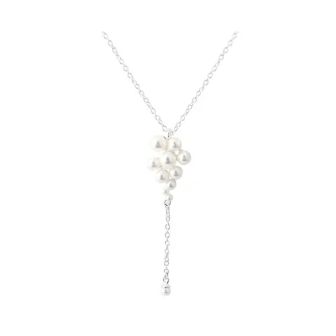 LUNA CLUSTER NECKLACE | SILVER — produktfoto