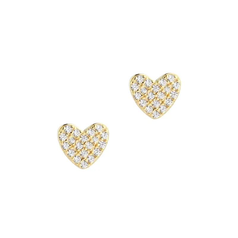 DARLING HEART EARSTUD  | GOLDEN — produktfoto
