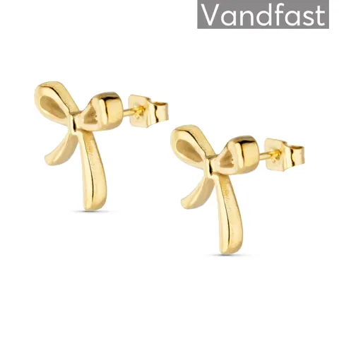 ANNEBRAUNER Silk Bow Øreringe 18K Guldbelagt — produktfoto