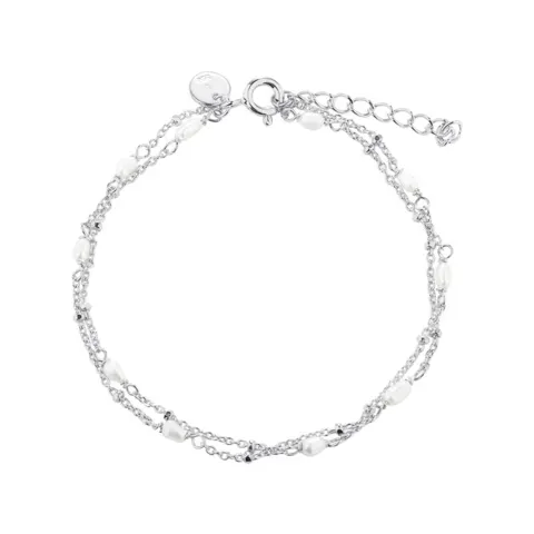 *RICE DOT DOUBLE BRACELET  | SILVER — produktfoto