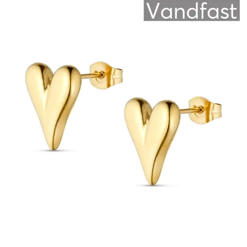 ANNEBRAUNER Paris Heart Studs Øreringe 18K Guldbelagt — produktfoto