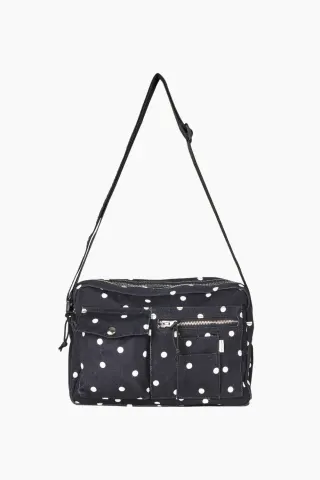 Boutiqno Cappa Art Bag - Dot AOP Black - Mads Nørgaard — produktfoto