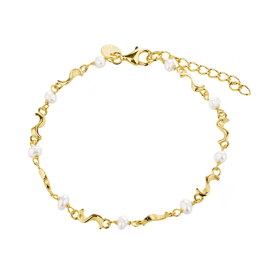 RHUMBA PEARL BRACELET | GOLDEN — produktfoto