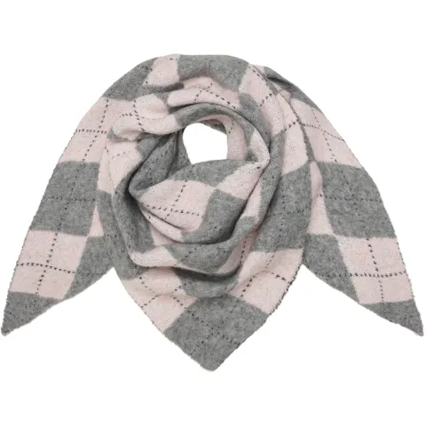 Marta du Chateau dame tørklæde MdcGretzel BA-3446 - Grey/Pink — produktfoto