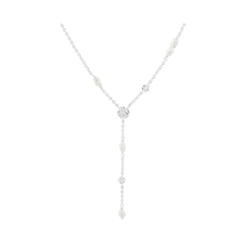 CLOVER Y-NECKLACE | SILVER — produktfoto