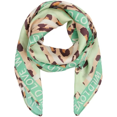 Marta du Chateau dame tørklæde MdcJuline FA1-Scarf - Green Leo — produktfoto