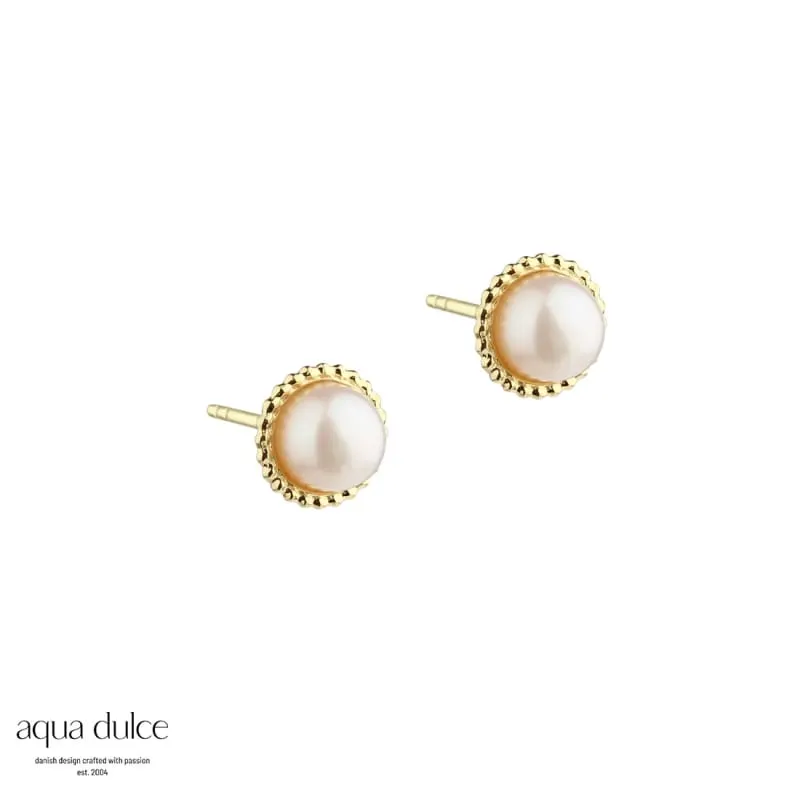 SIMPLE TINA EARSTUD | GOLDEN — produktfoto