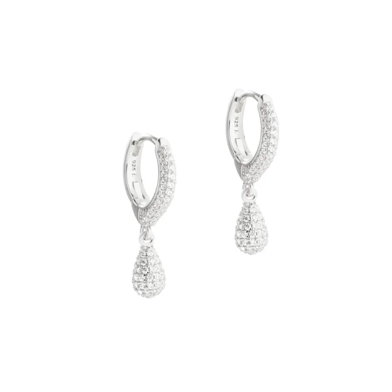 *PAVÉ HOOP |  SILVER — produktfoto