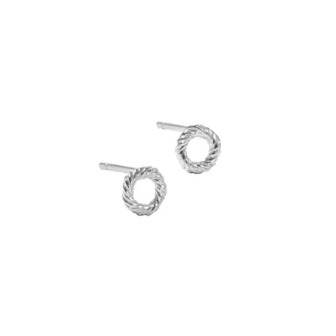 TWISTED EARSTUD TINY | SILVER — produktfoto
