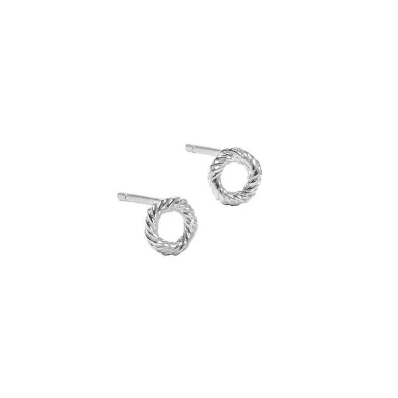 TWISTED EARSTUD TINY | SILVER — produktfoto