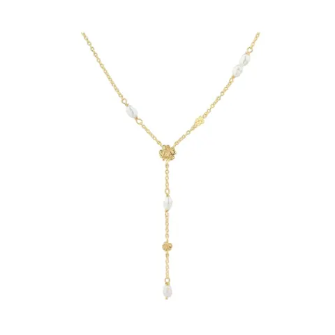 CLOVER Y-NECKLACE | GOLDEN — produktfoto