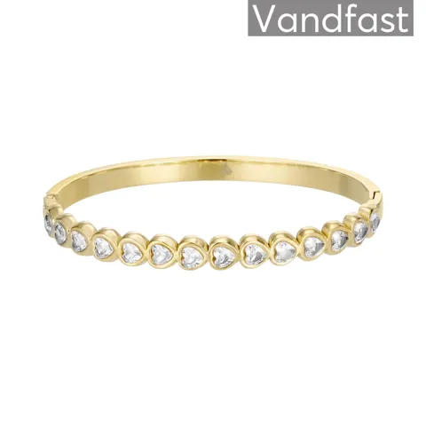 ANNEBRAUNER Heart Bangle Armbånd 18K Guldbelagt — produktfoto
