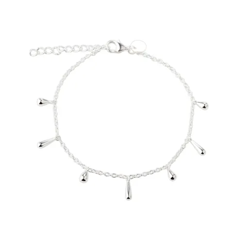 SHINY DROP BRACELET | SILVER — produktfoto