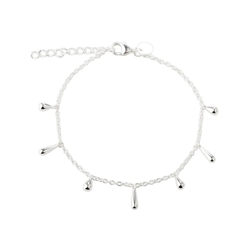 SHINY DROP BRACELET | SILVER — produktfoto