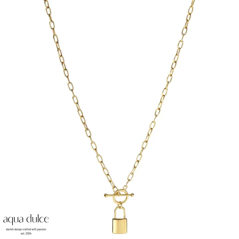 LOCK LOVE NECKLACE | GOLDEN — produktfoto