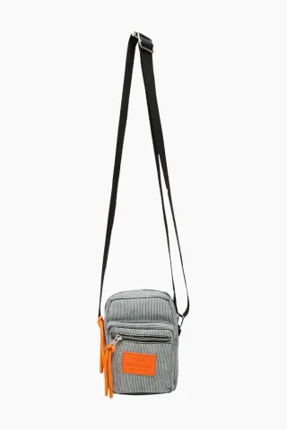 Hickory Stripe Heather Bag - Estate Blue/Cloud Dancer - Mads Nørgaard — produktfoto