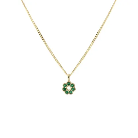 *VERDE FLOWER NECKLACE | GOLDEN — produktfoto