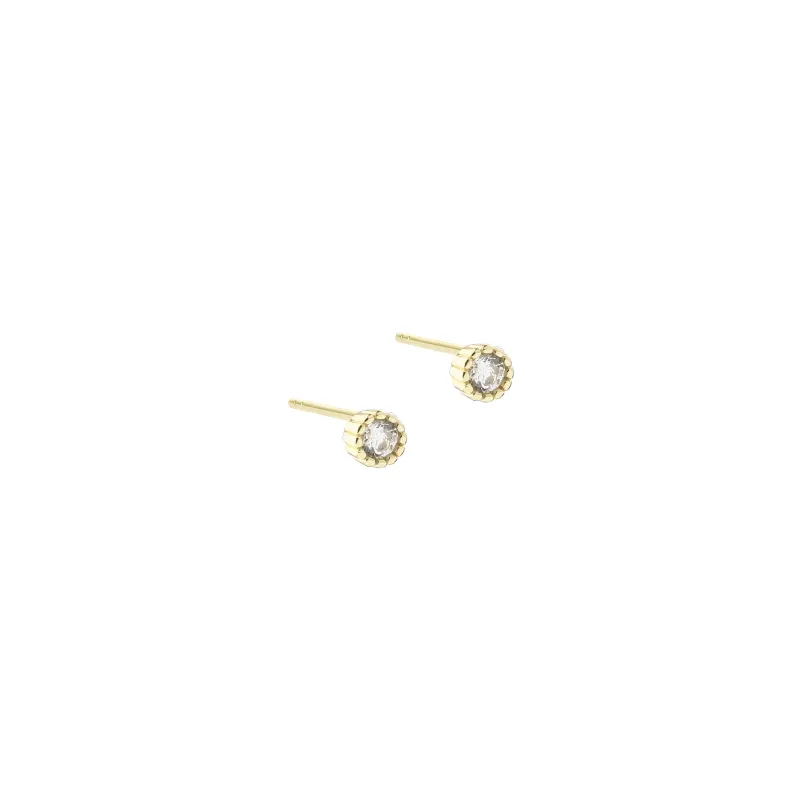 LUMI SMALL EARSTUD | GOLDEN — produktfoto