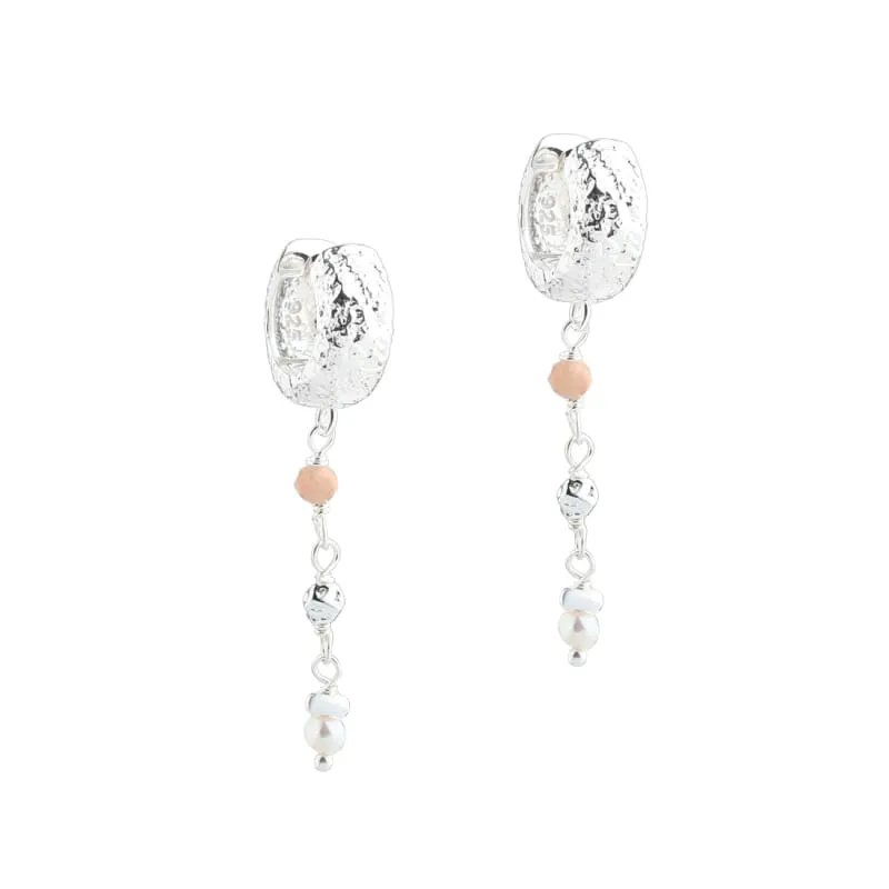 LOVE ME HOOP ROSE | SILVER — produktfoto