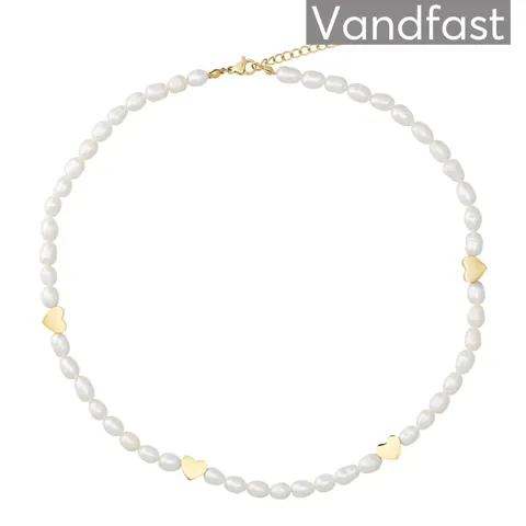 ANNEBRAUNER Pearl Love Halskæde 18K Guldbelagt — produktfoto