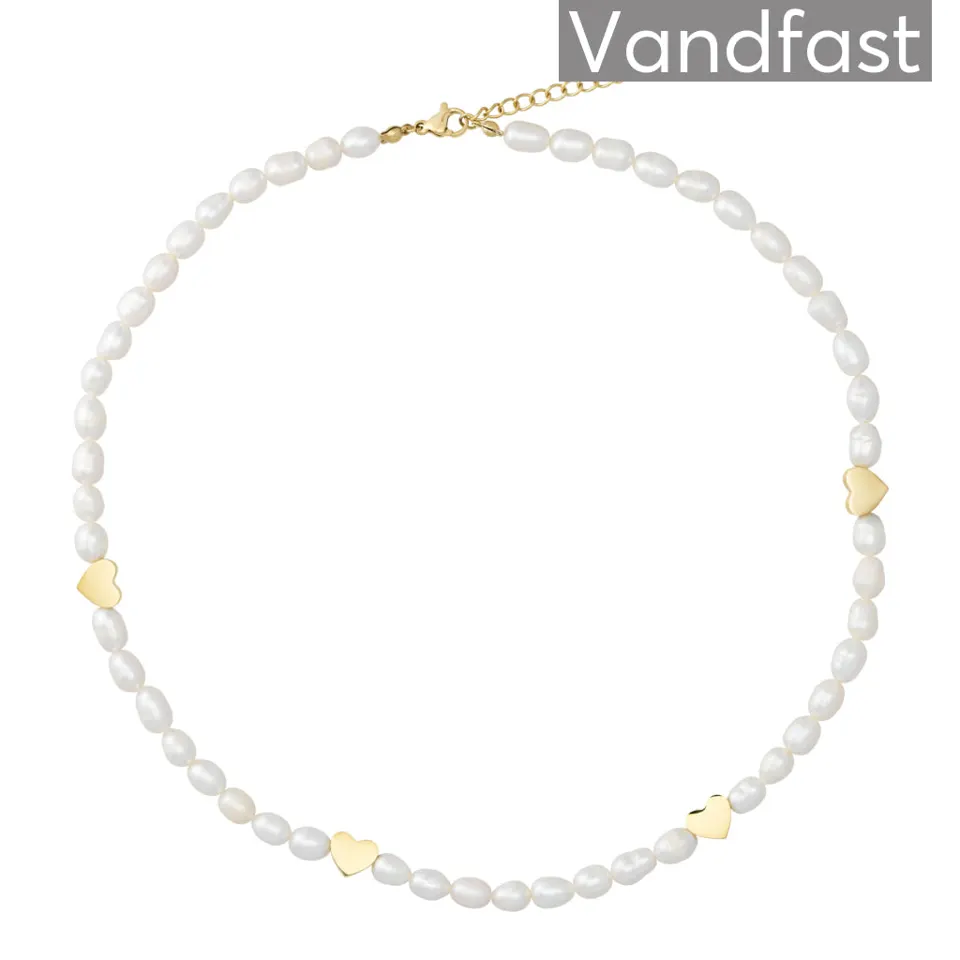 ANNEBRAUNER Pearl Love Halskæde 18K Guldbelagt — produktfoto