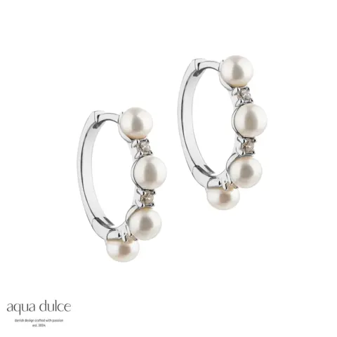 *DARLING BUBBELS HOOPS 18 MM. | SILVER — produktfoto