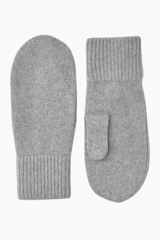 Ladies' Cashmere Mitt 2½ Bt - Light Grey - Hestra — produktfoto
