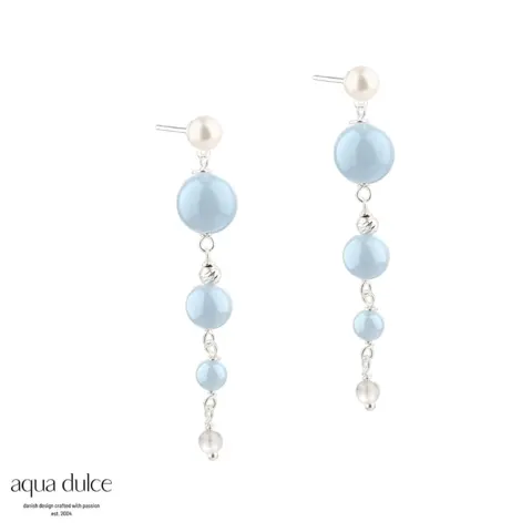*SKY BLUE GHITA EARSTUD | SILVER — produktfoto