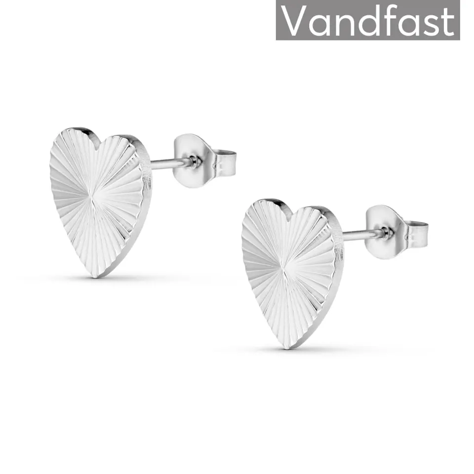 ANNEBRAUNER Sun Texture Heart Ørestikker — produktfoto