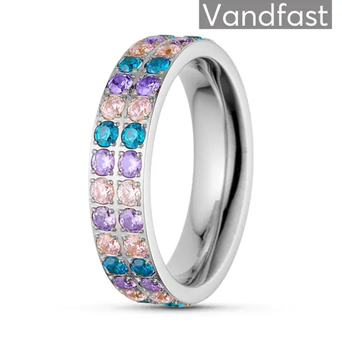 ANNEBRAUNER Alliance Pink/Blue Topaz Mix Ring — produktfoto