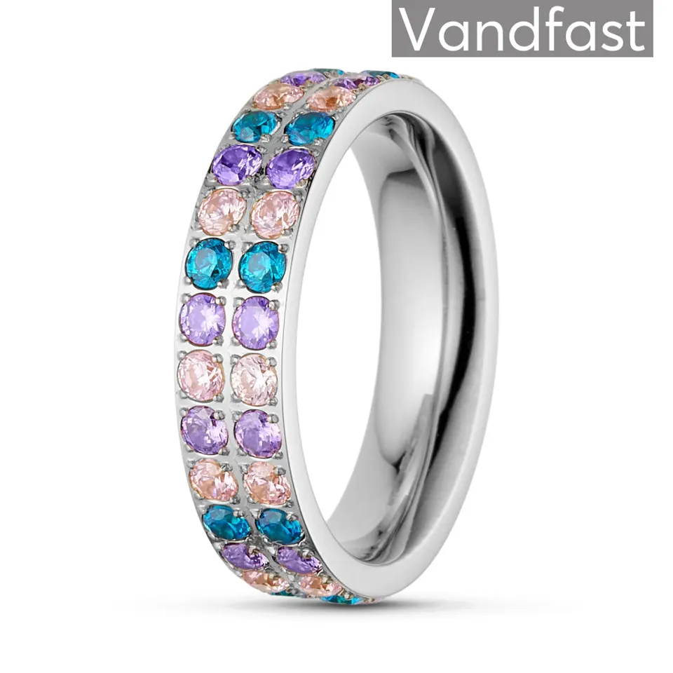 ANNEBRAUNER Alliance Pink/Blue Topaz Mix Ring — produktfoto