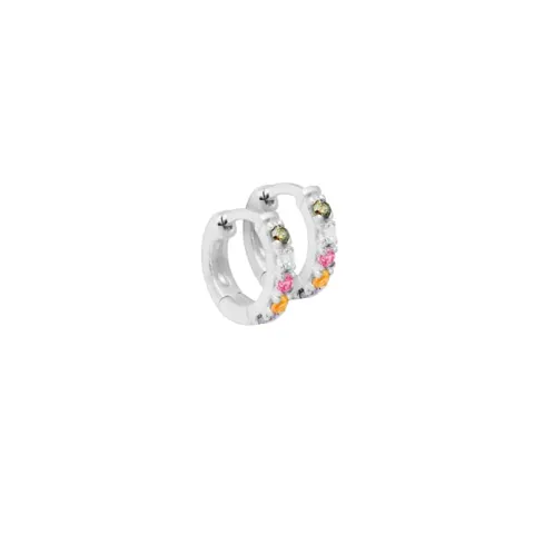 ELINA PASTEL HOOP | SILVER — produktfoto