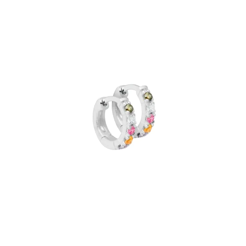 ELINA PASTEL HOOP | SILVER — produktfoto