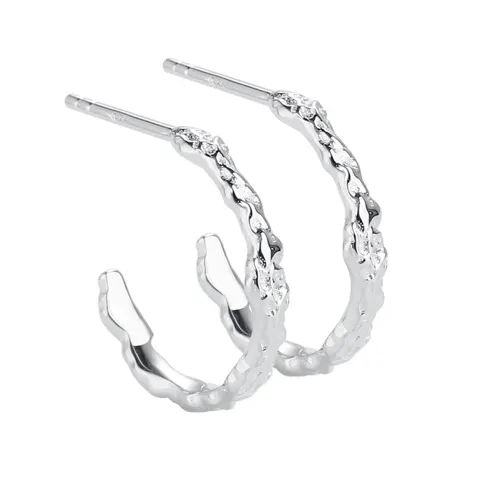 *MILA HOOP 15 MM | SILVER — produktfoto