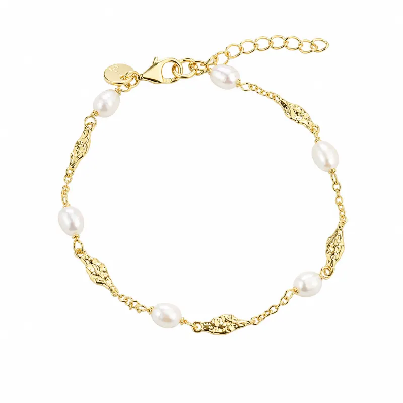 MILENA PEARL BRACELET | GOLDEN — produktfoto