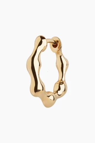 Milla Huggie 9 - Goldplated Silver - Maria Black — produktfoto