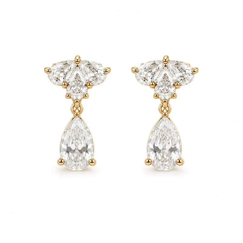 CLAIRE SHINY EARSTUD | BAY — produktfoto