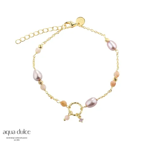 *KOI ROSE PEARL BRACELET |  GOLDEN — produktfoto
