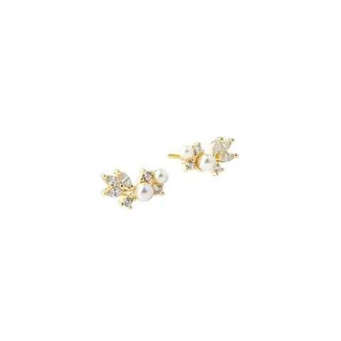 LUMI PEARL EARSTUD | GOLDEN — produktfoto